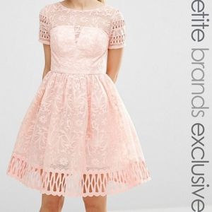 Chi chi London embroidery cap sleeve dress.